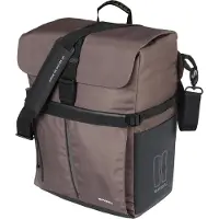 Basil Move Einzelpacktasche MIK Hooks 15 Liter braun - wasserabweisend, Helmf....