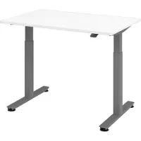 Bümö Schreibtisch elektrisch XMST - Nachbildung: Weiß, Größe: 120 x 80 cm, Gestell: Graphit