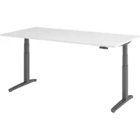 Bümö Schreibtisch elektrisch XBHM - Nachbildung: Weiß, Gestell: Graphit, Größe: 200 x 100 cm