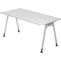 Bümö Schreibtisch Serie-A - Nachbildung: Weiß, Größe: 160 x 80 cm