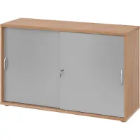 Bümö Schiebetürenschrank office - 2 Ordnerhöhen