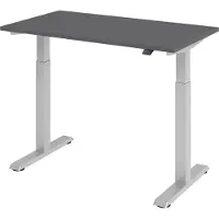 Bümö Schreibtisch elektrisch XMST (Mini) - Größe: 120 x 67,2 cm, Nachbildung: Graphit