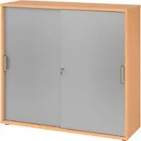 Bümö Schiebetürenschrank office - 3 Ordnerhöhen