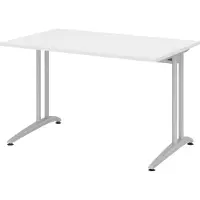 Bümö Schreibtisch Serie-B - Nachbildung: Weiß, Größe: 120 x 80 cm