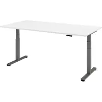 Bümö Schreibtisch elektrisch XDSM - Nachbildung: Weiß, Gestell: Graphit, Größe: 200 x 100 cm