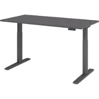 Bümö Schreibtisch elektrisch XMKA - Größe: 160 x 80 cm, Nachbildung: Graphit, Gestell: Graphit