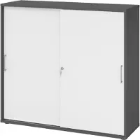 Bümö Schiebetürenschrank office - 3 Ordnerhöhen