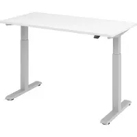 Bümö Schreibtisch elektrisch XMST (Mini) - Nachbildung: Weiß, Größe: 140 x 67,2 cm