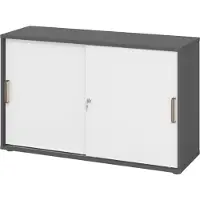 Bümö Schiebetürenschrank office - 2 Ordnerhöhen