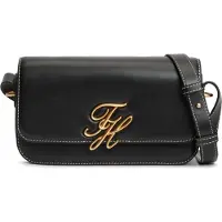 Tommy Hilfiger Umhängetasche "TH SCRIPT FLAP CROSSOVER" Schultertasche, Handtasche, Mulitfach, Clutch mit Logo