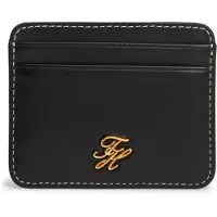 Tommy Hilfiger Script Leather Cardholder Black Größe: OS | Taschen Outlet | Damen | Schwarz