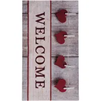 Kayoom Fußmatte "Cosy Entry 725" rechteckig 6 mm Höhe Türmatte, Schmutzfang, Welcome Herz, Eingang