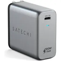 Satechi 100W USB-C PD GaN Wall Charger space gray