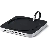 Satechi ST-ABHFM, USB 3.2 Gen 1 (3.1 Gen 1) Type-C, Schwarz, MicroSD (TransFlash), SD, 3.5mm, USB 3.2 Gen 1 (3.1 Gen 1) Type-A, USB 3.2 Gen 1 (3.1 Gen 1) Type-C, Aluminium, 196,8 mm
