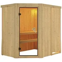 Karibu Sauna »Wenden«, für 3 Personen, ohne Ofen - beige