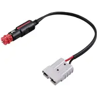 TRU COMPONENTS Hochstrom Batteriesteckverbinder auf KFZ Zigarettenanzünder-Stecker mit Sicherun