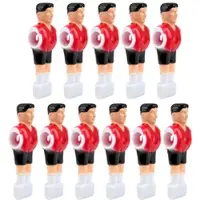 Sportime Kickerfigur "Stürmer", Rot-Schwarz, 11er Team inkl. Schrauben und Muttern