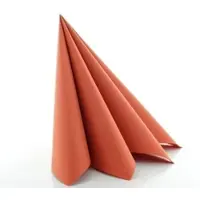 Sovie HORECA Serviette Terrakotta aus Linclass Airlaid 40 x 40 cm, 50 Stück