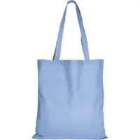TEXXILLA 10er Pack Baumwolltasche - 28 Farben | mit Zwei Langen Henkeln | 38x42cm, himmelblau, 100 Stück