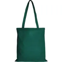TEXXILLA 10er Pack Baumwolltasche - 28 Farben | mit Zwei Langen Henkeln | 38x42cm, waldgrün, 10 Stück