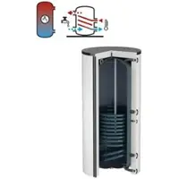 Flamco Standspeicher Duo 1000 l, weiß, mit EPS-Isolierung