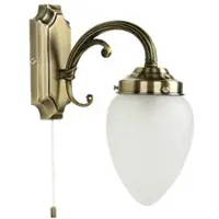 Licht-Erlebnisse Wandlampe MAHJA Holz Metall Retro Braun Schwarz