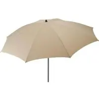 FARE Sonnenschirm L Höhenverstellbar Knickvorrichtung Lichtschutzfaktor UPF 50+ 200cm, Farbe:Natur