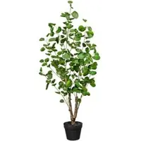 Creativ Green Creativ-green Kunstpflanze Fiederaralie, Kunstbaum im Topf, mit Kunststoffstamm, Höhe 110cm
