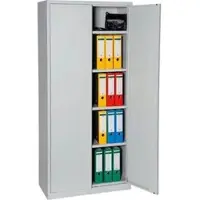 Gürkan Stahlschrank 100049 lichtgrau 80,0 x 38,0 x 180,0 cm