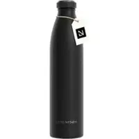 LARS NYSØM Lars-NysØm Trinkflasche Ren Carbon Black, 1 Liter, Edelstahl, schwarz
