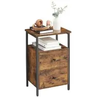 Vasagle Nachttisch, Beistelltisch, mit 2 Schubladen LETB35521B01