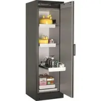 ASECOS Sicherheitsschrank Typ 90 Q-CLASSIC-90, B 600 mm, Tür rechts, 4 Auszüge, lichtgrau