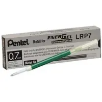 Pentel Gelschreibermine LRP7-DX, Strichbreite 0,35mm, grün, 12 Stück