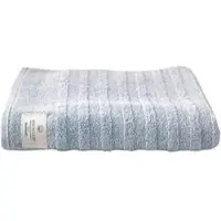Dyckhoff Handtuch Wecycled, rauchblau, 70 x 140 cm, Duschtuch, aus 100% Bio-Baumwolle, 500 g/m2