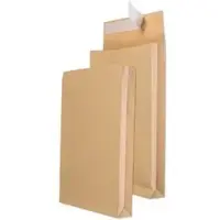 Mailmedia Faltentaschen C4, braun, ohne Fenster, haftklebend, 100 Stück