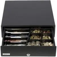 AKS-Anker Kassenschublade MDX 13E, 33 x 36 cm, 5 Schein- und 8 Münzfächer, elektrisch über RJ12