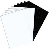 Metaalwarenfabriek Jansen B.V. Fotokarton 300.303-00, A3, schwarz & weiß, 300g/m2, 50 Blatt