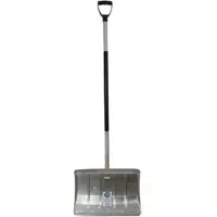 SHW Schneeschieber 53332, mit D-Griff, 50cm breit, aus Aluminium, mit Aluminiumstiel