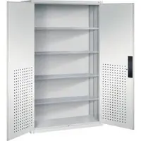 C+P CP-Möbel Magazinschrank Serie 13, grau, 110 x 195 x 53,5cm, 4 Böden
