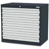 Simplaflex Schubladenschrank CL9H080700, Metall, 7 Schübe, lichtgrau, (B/H/T) 90 x 82 x 58cm