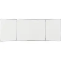 BI-Office Klapptafel Earth Trio Whiteboard, 90 x 120/240 cm, lackiert, 2 Flügel