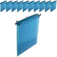 Pierre by Elba Hängemappe Design A4, 25 cm tief, Kunststoff, blau, Packung à 10 Stück