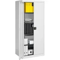 Mauser Aktenschrank entero BF6, aus Metall, abschließbar, 95 x 195 x 60 cm (B/H/T), lichtgrau
