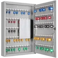 Format Schlüsselschrank S 100, B 300 x T 80 x H 450 mm, bis zu 100 Schlüssel, lichtgrau
