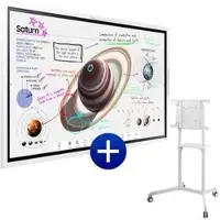 Samsung Digitales-Whiteboard Flip Pro WM55B Set, 55 Zoll, 4K UHD 3840 x 2160 Pixel, mit Touchscreen und Ständer