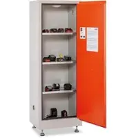 Cemo Akku-Lagerschrank FMplus L, 11653, mit 3 Fachböden, orange, (B/H/T) 60 x 165 x 46cm