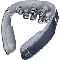SKG Nackenmassagegerät G7 Pro-Fold, blau, mit Akku, Vibrationsmassage, faltbar, mit Wärmefunktion