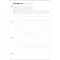 Notizblock24 Gesprächsnotiz 1302020602 liniert, A4, weiß, 5 Blöcke à 50 Blatt