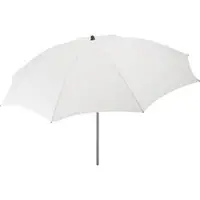 FARE Sonnenschirm L Höhenverstellbar Knickvorrichtung Lichtschutzfaktor UPF 50+ 200cm, Farbe:Weiß