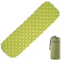 Semptec Ultraleichte Outdoor-Luftmatratze mit Tasche, schnell aufblasbar, grün